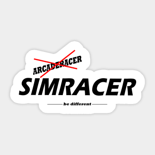 Simracer Simracing Virtual Racing Sticker